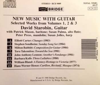 CD David Starobin: New Music With Guitar: Selected Works From Volumes 1, 2 & 3