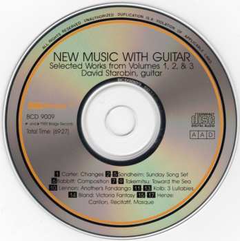 CD David Starobin: New Music With Guitar: Selected Works From Volumes 1, 2 & 3