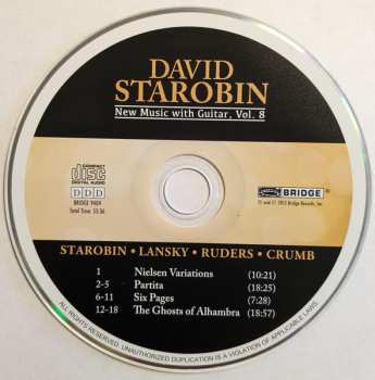 CD David Starobin: New Music With Guitar, Vol. 8