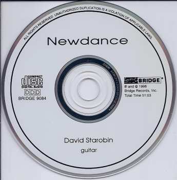 CD David Starobin: Newdance (18 Dances For Guitar)