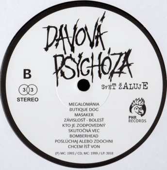 LP Davová Psychóza: Svet Žaluje