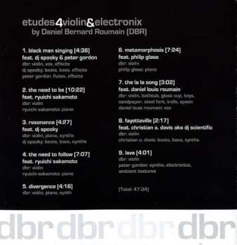 CD Daniel Bernard Roumain: Etudes4Violin&Electronix