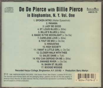 CD De De Pierce: In Binghamton N.Y. Vol. One