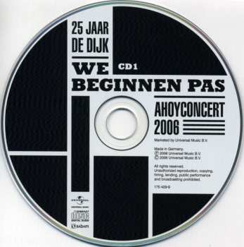 2CD De Dijk: 25 Jaar De Dijk - We Beginnen Pas - Ahoyconcert 2006