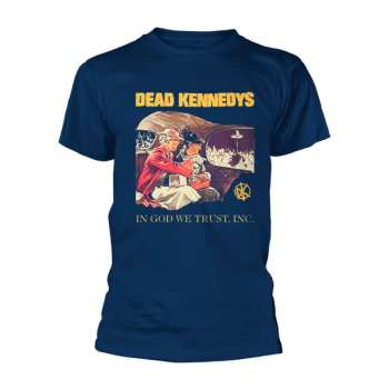 Merch Dead Kennedys: Póló In God We Trust (navy)