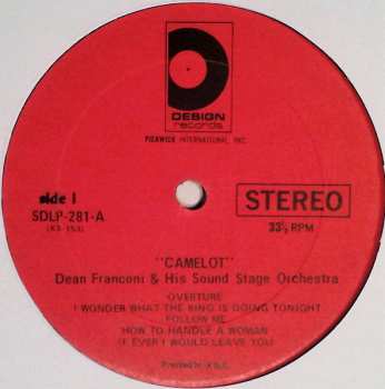 LP Dean Franconi And The Sound Stage Orchestra: Lerner & Loewe's Camelot