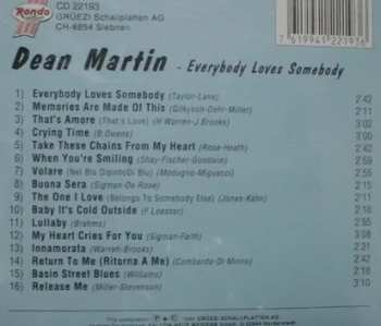 CD Dean Martin: Everybody Loves Somebody