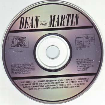 CD Dean Martin: The Best Of "The Capitol Years"