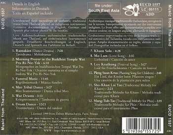 CD Deben Bhattacharya: Music From Thailand