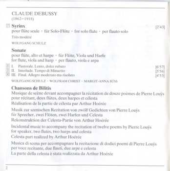 CD Claude Debussy: Debussy: Sonate Pour Flȗte, Alto Et Harpe - Syrinx / Ravel: Sonate Pour Violon Et Violoncelle - Introduction Et Allegro - Pavane