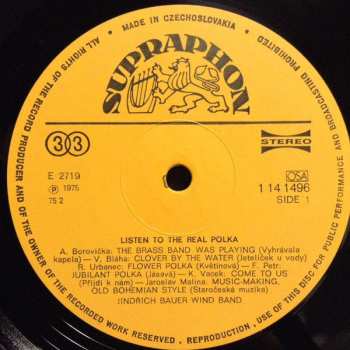 LP Jindřich Bauer Brass Band: Listen To The Real Polka
