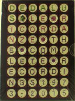 4CD/Dobozkészlet Dedalus: Le Ricordanze - The Complete Recordings 1973-2015 LTD