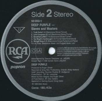 LP Deep Purple: Slaves And Masters