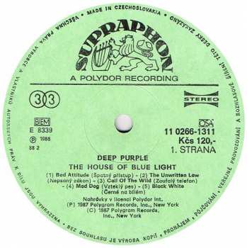 LP Deep Purple: The House Of Blue Light