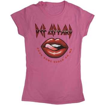 Merch Def Leppard: Női Póló Pour Some Sugar On Me Lips Tour 2019