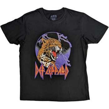Merch Def Leppard: Póló Lightning Leopard