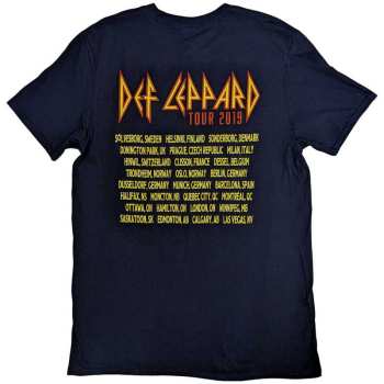 Merch Def Leppard: Def Leppard Unisex T-shirt: Rock Of Ages Tour 2019 (back Print & Ex-tour) (medium) M