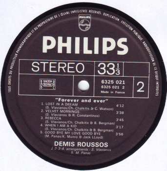 LP Demis Roussos: Forever And Ever