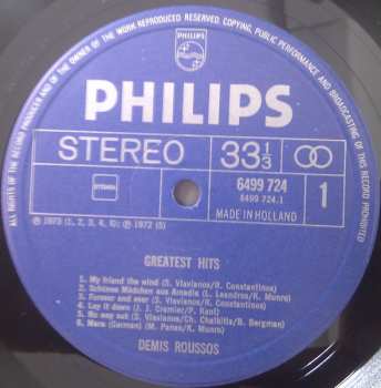 LP Demis Roussos: Greatest Hits