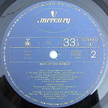 LP Demis Roussos: Man Of The World