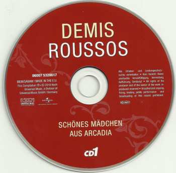 3CD Demis Roussos: Schönes Mädchen Aus Arcadia