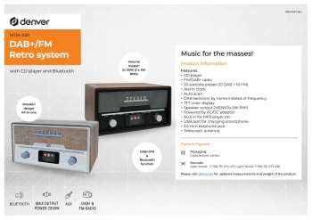 Audiotechnika Denver MDA-525DW Černá