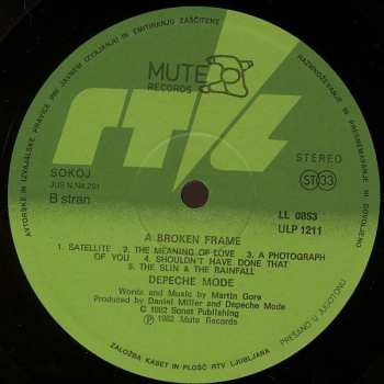 LP Depeche Mode: A Broken Frame