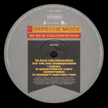 LP Depeche Mode: Black Celebration