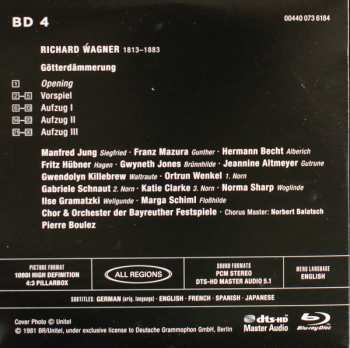 Dobozkészlet/5Blu-ray Richard Wagner: Der Ring Des Nibelungen