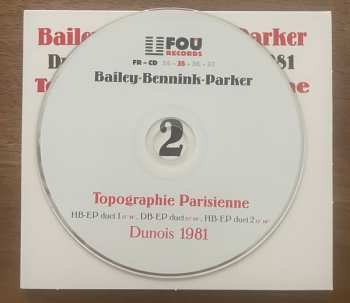 4CD/Dobozkészlet Evan Parker: Topographie Parisienne (Dunois, April 2nd, 3d & 4th, 1981)