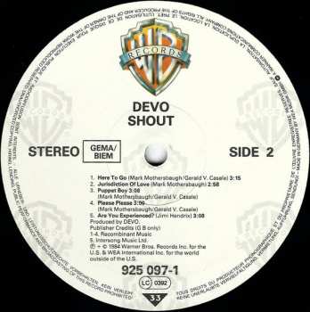 LP Devo: Shout