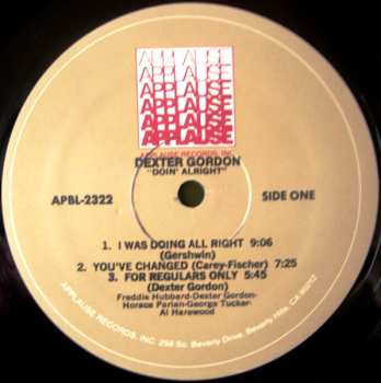 LP Dexter Gordon: Doin' Allright