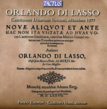 Album Di Lasso / Tognon / Verh: Cantiones Duarum Vocum