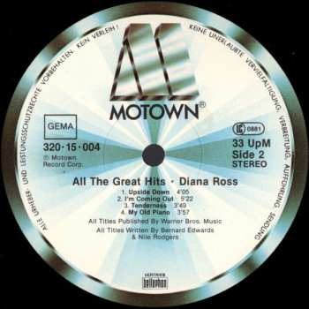 2LP Diana Ross: All The Great Hits
