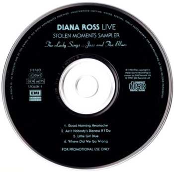 CD Diana Ross: Diana Ross Live - Stolen Moments: The Lady Sings...Jazz And Blues