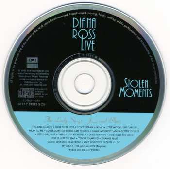CD Diana Ross: Diana Ross Live - Stolen Moments: The Lady Sings...Jazz And Blues