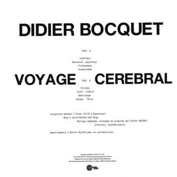 LP Didier Bocquet: Voyage Cerebral LTD