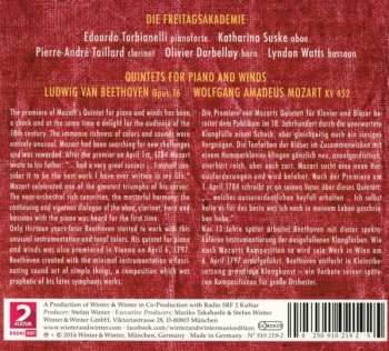 CD Ludwig van Beethoven: Wiener Klassik: The Unusual Instrumentation - Ludwig van Beethoven And Wolfgang Amadeus Mozart Quintets For Piano And Winds 