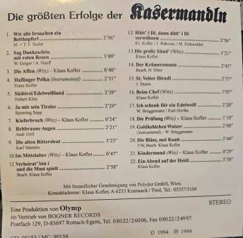 CD D'Kasermandln: Die Größten Erfolge Der Kasermandln