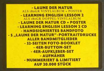 3LP/2CD/Dobozkészlet Die Toten Hosen: Laune Der Natur / Learning English Lesson 2 DLX | LTD | NUM | DIGI
