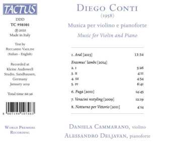 CD Alessandro Deljavan: Musica Per Violiono E Pianoforte