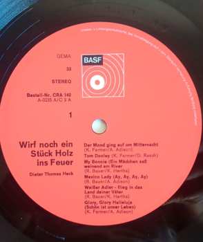 LP Dieter Thomas Heck: Wirf Noch Ein Stück Holz Ins Feuer