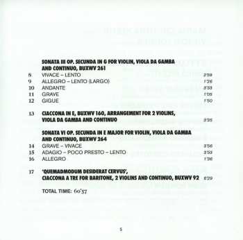 CD Dieterich Buxtehude: Ciaccona: Il Mondo Che Gira