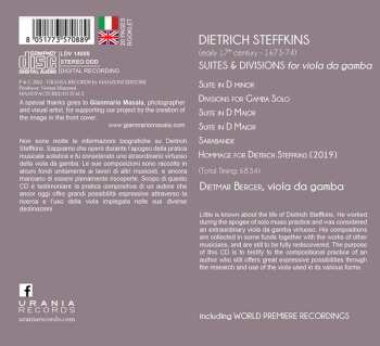 CD Dietmar Berger: Suites & Divisions For Viola Da Gamba