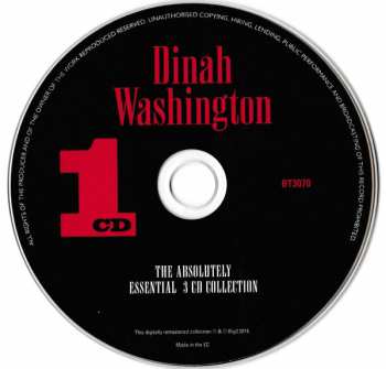 3CD Dinah Washington: The Absolutely Essential 3 CD Collection