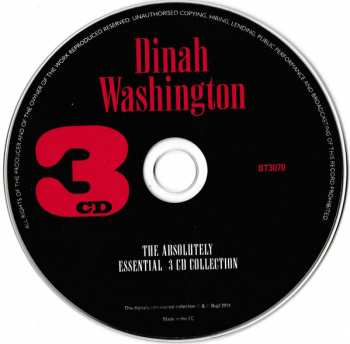 3CD Dinah Washington: The Absolutely Essential 3 CD Collection