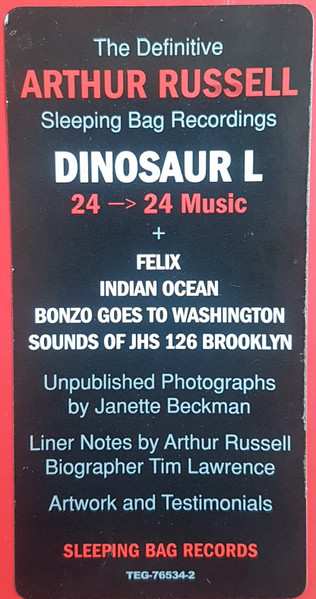 2CD/Dobozkészlet Dinosaur L: 24 → 24 Music (The Definitive Arthur Russell Sleeping Bag Recordings)