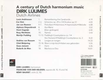 CD Dirk Luijmes: Dutch Airlines: A Century Of Dutch Harmonium Music