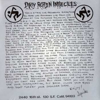 CD Dirty Rotten Imbeciles: Live