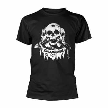 Merch Discharge: Tričko 3 Skulls (black) L